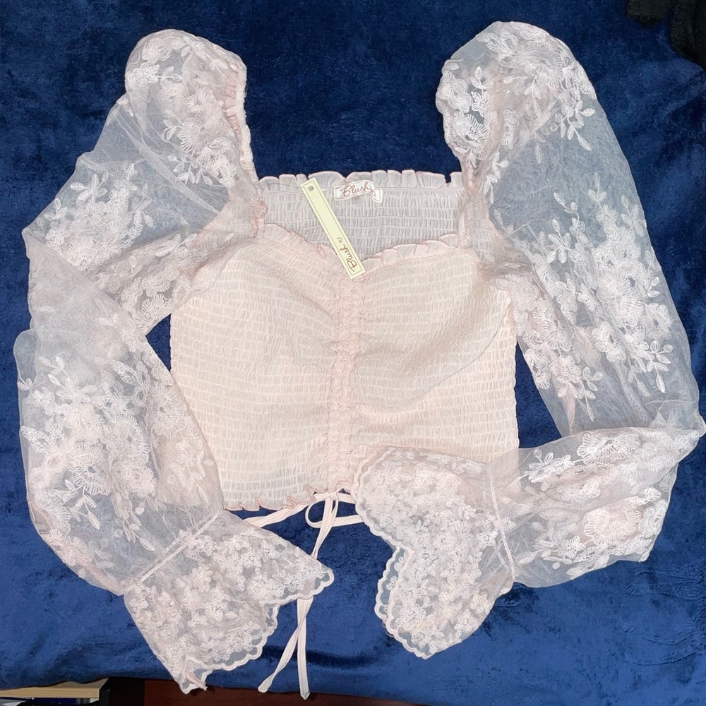 Ruched top baby pink